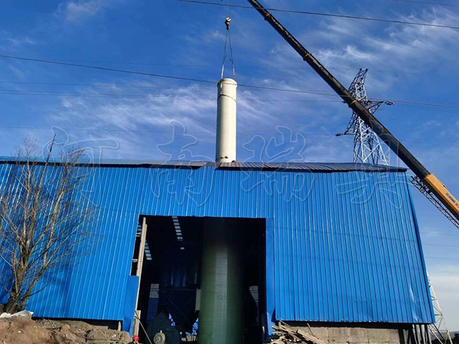 內蒙古大型煤泥烘干機項目安裝現(xiàn)場